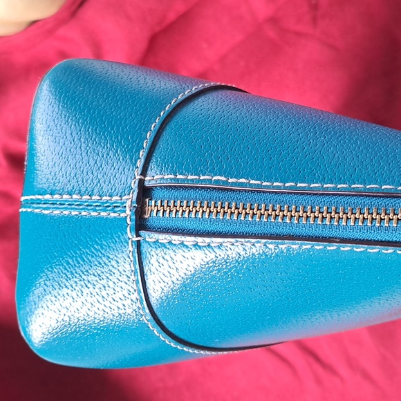 SALE Kate Spade Teal Blue Leather Shoulder Bag Great Used Condition - Picture 4 of 12